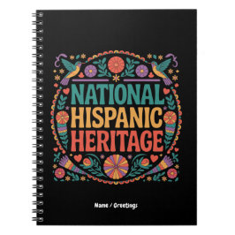 Feiern Sie den National Hispanic Heritage Month St Notizblock