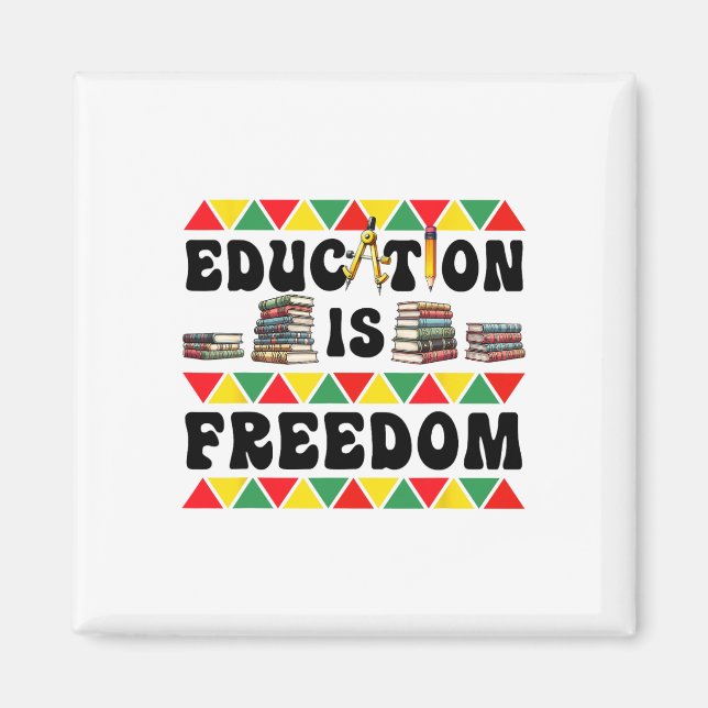 Feiern Sie den Schwarze Geschichte Monat mit Freih Magnet (Vorne)