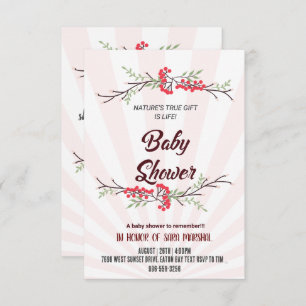 Feiern Sie die Ankunft Ihres kleinen Wunders! Einladung