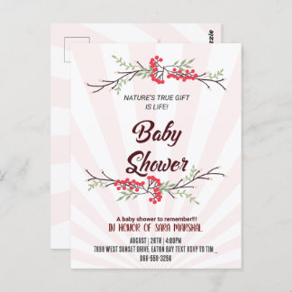 Feiern Sie die Ankunft Ihres kleinen Wunders! Postkarte