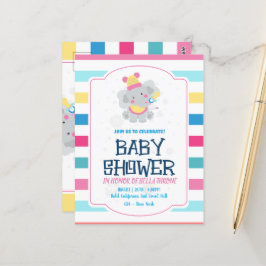 Feiern Sie die Ankunft Ihres kleinen Wunders! Postkarte