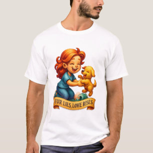 Feiern Sie die Bindung zwischen Menschen und Haust T-Shirt