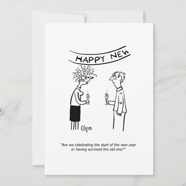 Feiern Sie die Karte des neuen Jahres (Vorderseite)