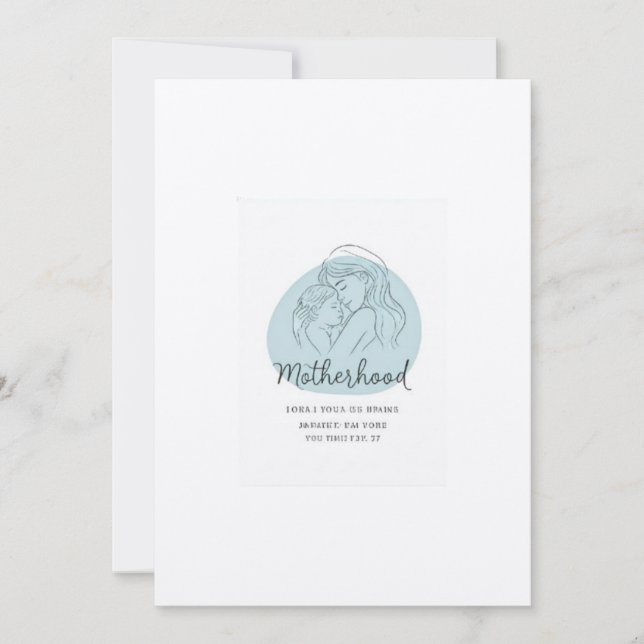 Feiern Sie die Mutterschaft in künstlerischer Einf Einladung (Vorderseite)