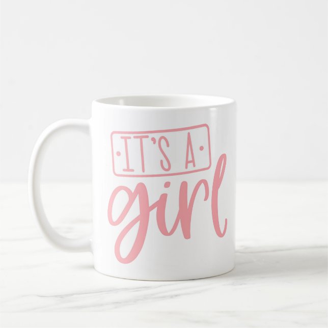 Feiern Sie die neue Baby Girl Baby Duschgeschenk T Kaffeetasse (Links)