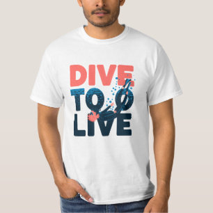 Feiern Sie die Tiefen mit Tauchgrafik T-Shirt