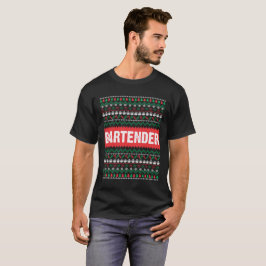 Feiern Sie dieses Weihnachten mit einem Barkeeper T-Shirt