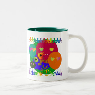 Feiern Sie Diversity Zweifarbige Tasse