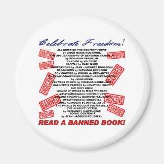 Feiern Sie Freiheit! Lies ein BANNED-Buch! (Selbst Magnet