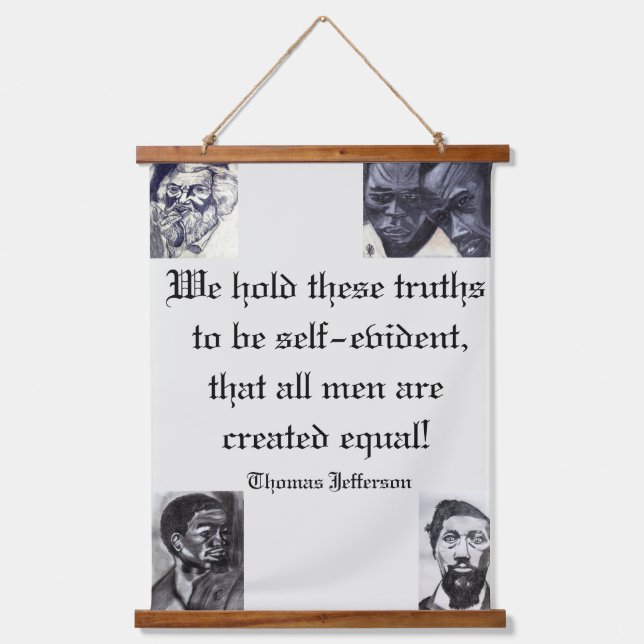  FEIERN SIE FREIHEIT   WANDTEPPICH MIT HOLZRAHMEN (Vorderseite)