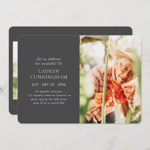 Feiern Sie Ihr Leben Modernes, einfaches Minimalis Einladung