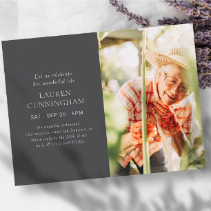 Feiern Sie Ihr Leben Modernes, einfaches Minimalis Postkarte