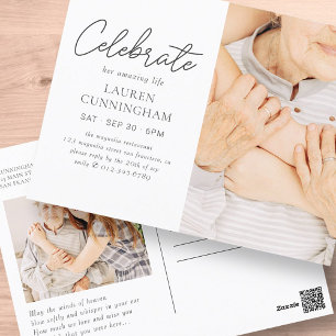 Feiern Sie ihr Phantastisches Leben Einfaches Mode Postkarte