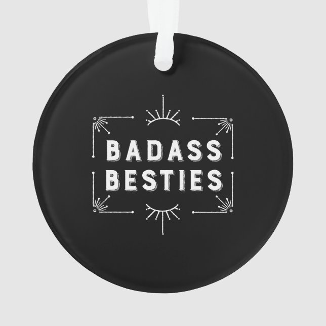 Feiern Sie Ihre besten Freunde - Girl Gang Besties Ornament (Rückseite)