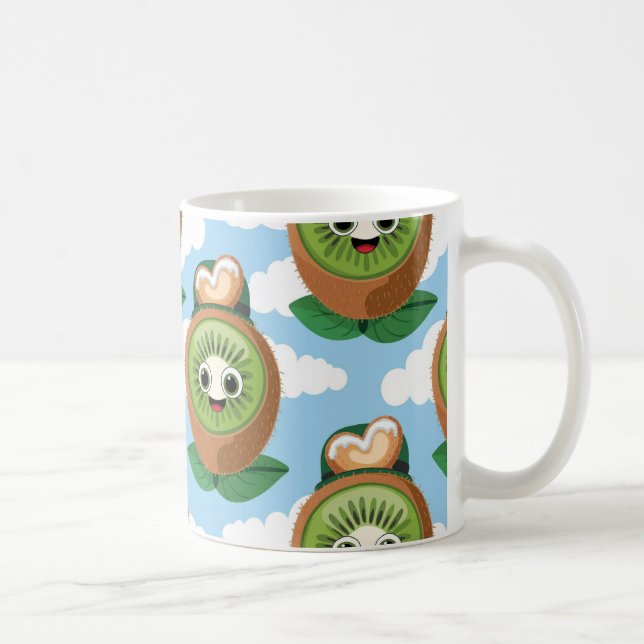 Feiern Sie Ihre Liebe für Kiwis Kaffeetasse (Rechts)
