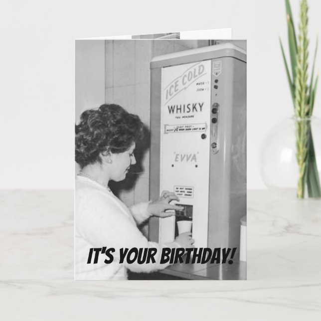 Feiern Sie Ihren Geburtstag Spaß Vintagen Foto Karte (Vorderseite)