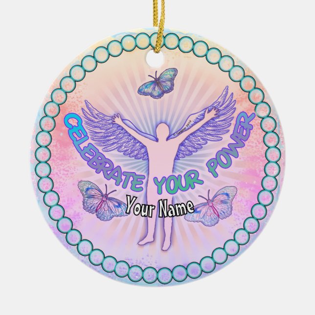 Feiern Sie Ihren Power Keramik Ornament (Vorne)