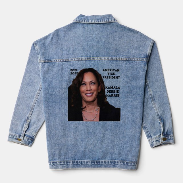 FEIERN SIE KAMALA HARRIS   JEANSJACKE (Rückseite)