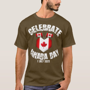 Feiern Sie Kanada Tag mit Flaggen für Sie T-Shirt