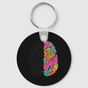 Feiern Sie Köpfe aller Art Neurodiversität Autismu Schlüsselanhänger