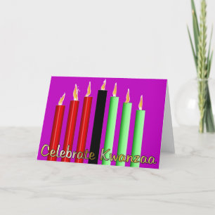 Feiern Sie Kwanzaa Feiertagskarte