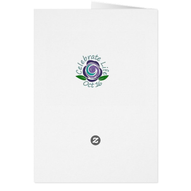 Feiern Sie Lebenkarte (Hinten)