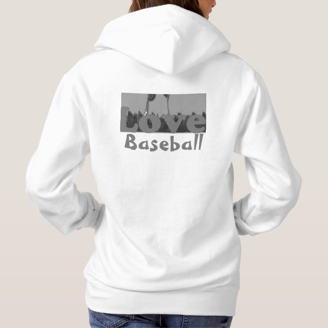 Feiern Sie Liebe % Baseball mit unserem stilvollen Hoodie (Rückseite)