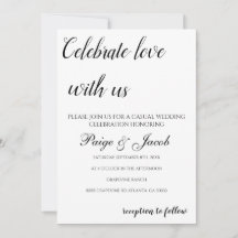 Feiern Sie Liebe mit uns Minimalistisch Lässige Ho