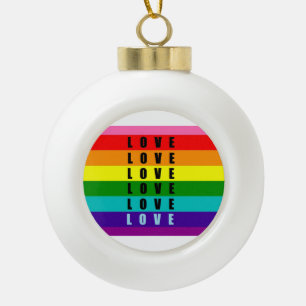 Feiern Sie Liebe, Stolz und Authentizität Keramik Kugel-Ornament