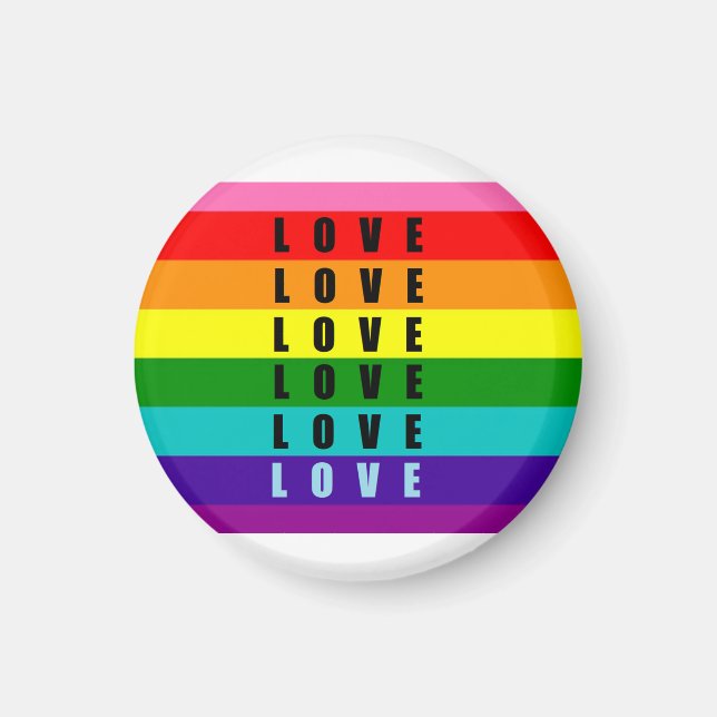Feiern Sie Liebe, Stolz und Authentizität Magnet (Vorne)