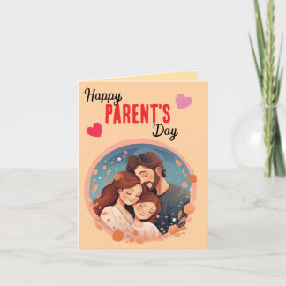 "Feiern Sie, Mama und Vater" Feiertagskarte