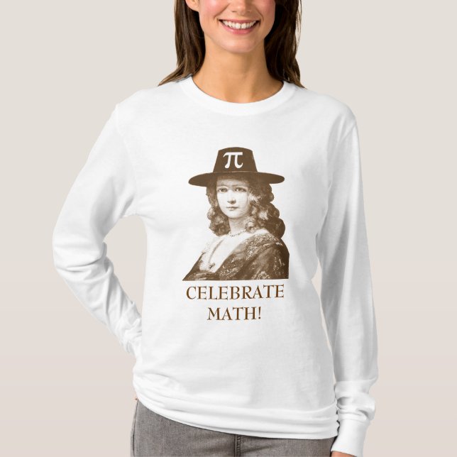 Feiern Sie Mathe, PU-Dame T-Shirt (Vorderseite)
