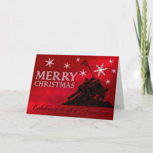Feiern Sie Militär-Weihnachtskarte der Feiertagskarte