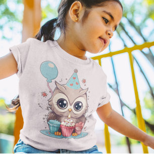 Feiern Sie mit dem Geburtstag von Cuteness Owl-tas T-Shirt