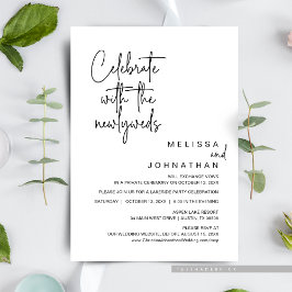 Feiern Sie mit den Neugeborenen, Hochzeit Einladung