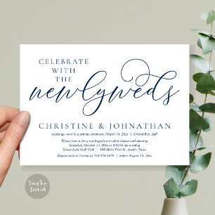 Feiern Sie mit den Neuvermählten, Hochzeitsessen Einladung