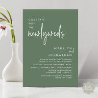 Feiern Sie mit den Neuvermählten, Hochzeitsessen P