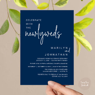 Feiern Sie mit den Neuvermählten, Hochzeitsessen P Einladung