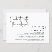 Feiern Sie mit den Neuvermählten, Hochzeitsfeier