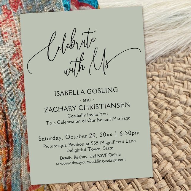 Feiern Sie mit der Hübschen Handschriftenseite Gre Einladung (Von Creator hochgeladen)