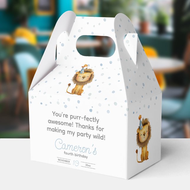 Feiern Sie mit einem Roar! Jungs Löwe zum Geburtst Geschenkschachtel (Von Creator hochgeladen)