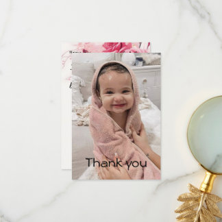 "Feiern Sie mit Heartfelt Baby Dankeschön Anmerkun Dankeskarte