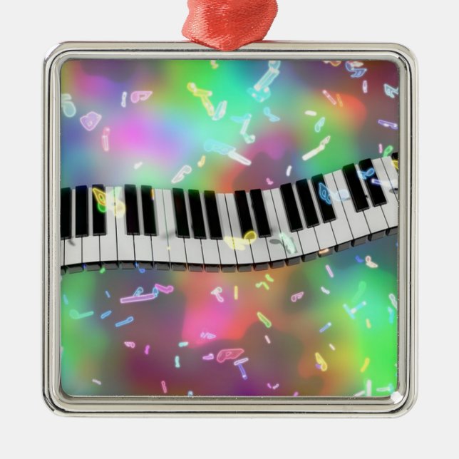Feiern Sie mit Musik Ornament Aus Metall (Vorne)
