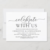 Feiern Sie mit uns, Hochzeit Probe Abendessen Part