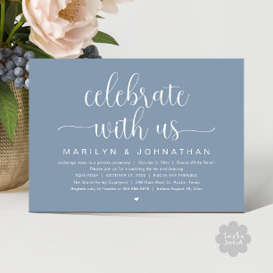Feiern Sie mit uns, Hochzeitliches Abendessen Part Einladung