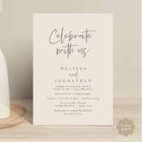 Feiern Sie mit uns, Moderne Hochzeitsempfehlung
