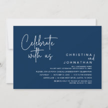Feiern Sie mit uns, Post Wedding Elopement Party i