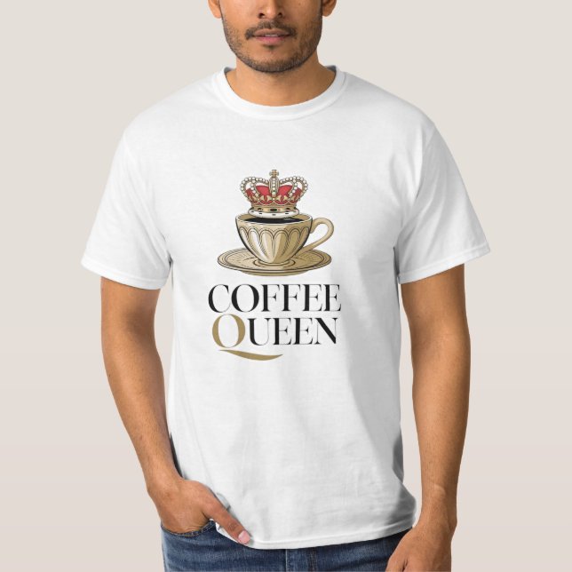 Feiern Sie Morgens mit Kaffeedesigns T-Shirt (Vorderseite)