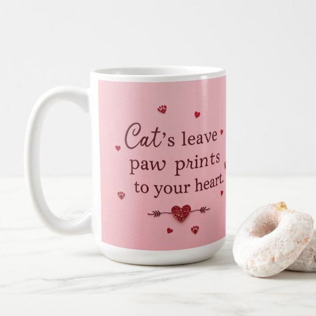 Feiern Sie Muttertagskatze Lover Kaffeetasse (Mit Donut)