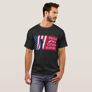 Feiern Sie neuer US-Bürger-stolzen Amerikaner T-Shirt